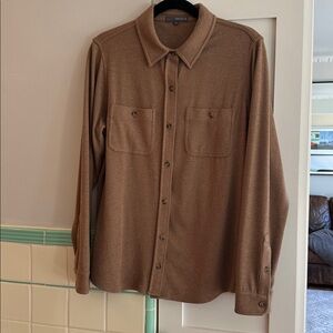 Matty M super soft button down shirt/shacket. Feels like fleecy flannel.